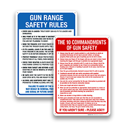 Image of Shooting Range Rules Signs