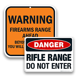 Image of Shooting Range Safety Signs