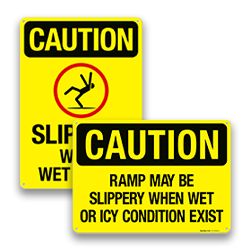 Slippery When Wet Signs