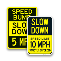 Image of Slow Down Speed Limit Signs