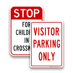 Image of Slow School Crossing Signs