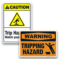 Trip Hazard Signs