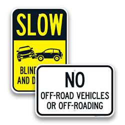 Image of Visibility & Hazards Traffic Signs