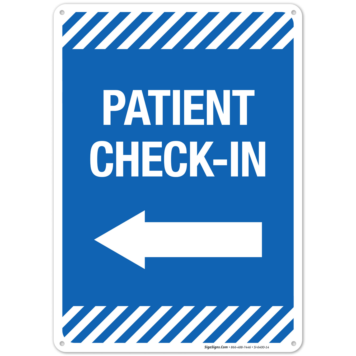 Patient Check-In Sign, Covid Vaccine Sign