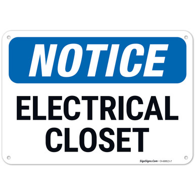 Electrical Closet OSHA Sign