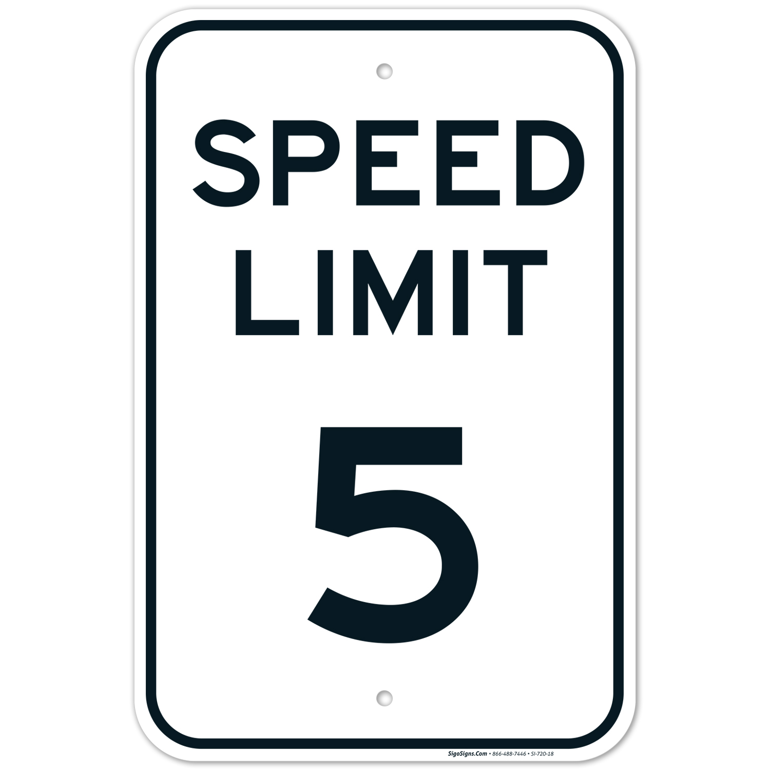 Speed Limit 5 MPH Sign