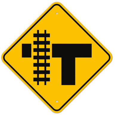 MUTCD Railway Left W10-4 Sign