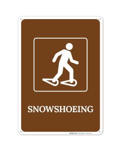 Snowshoeing Sign