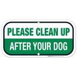 Clean Up After Your Dog Sign, Dog Poop Sign
