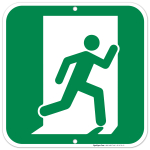 Emergency Exit Sign, (Right)