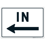Left Arrow With In Sign