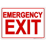 Emergency Exit Sign