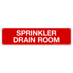 Sprinkler Drain Room Sign, Fire Safety Sign