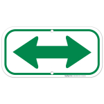 Two Green Arrow Sign