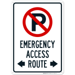 Emergency Access Route Sign