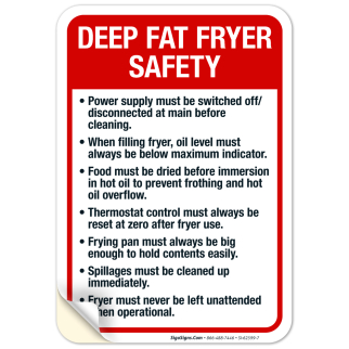 air fryer electrical safety warning labels