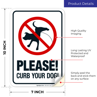 Please Curb Your Dog Sign