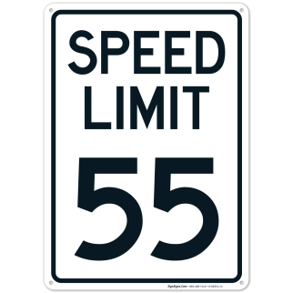 Speed Limit 55 Mph Sign | Sigo Signs