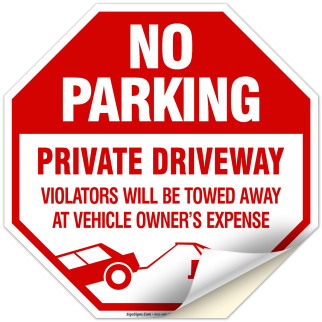 Aazon.co: 3 Pack Large No Parking Sign, 18 X 12 Inches Do Not Block - View #10