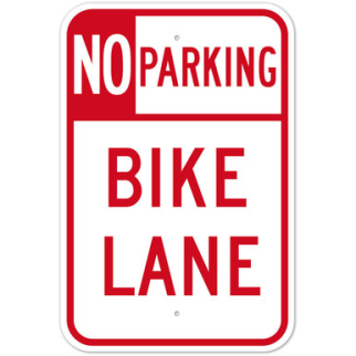MUTCD No Parking Bike Lane R7 9 Sign Sigo Signs