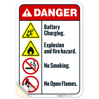 elfbar elfa master akku Danger Fire Hazard No Smoking On Or Near Pier Sign, SKU: K2-6578
