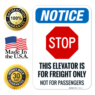 Elevator Not Working Sign
