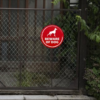 Targa Decorativa In Metallo Vintage – Scritta Warning Beware Of Doberman, 30,5 X 20,3 Cm, Effetto Arrugginito, Per Casa E Bar