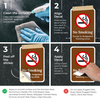 Notice : Designated Smoking Area Safety Sign| Safety Sign Online