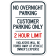 No Overnight Parking Customer Parking Only 2 Hour Limit Violators Will Be Towed Sign thumbnail