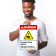 Overhead Crane Hazard Keep Clear Of This Area To Avoid Death Sign, ANSI Danger Sign thumbnail