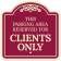 This Parking Area Reserved For Clients Only Décor Sign thumbnail