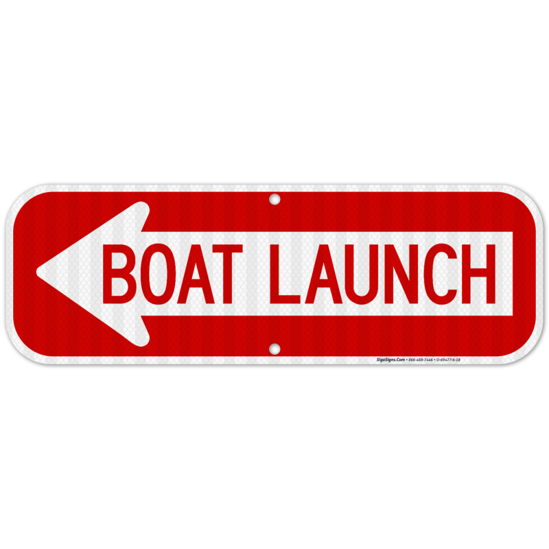 Boat Launch Left Arrow Sign Sigo Signs