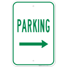 Right Arrow Parking Sign