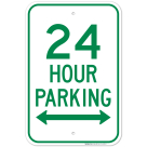 24 Hours Parking Left/Right Sign