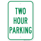 Time Limit Two Hour Parking Sign