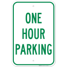 Time Limit One Hour Parking Sign