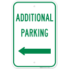 Additional Parking Sign With Left Arrow Sign