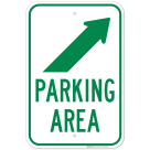 Parking Area With Upper Right Arrow Sign