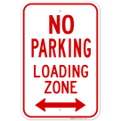 No Parking Sign, Loading Zone Sign