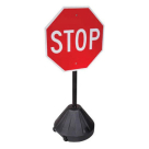 Tip N Roll Portable Pole 2 Sign Post, Black, 48"