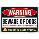 Beware of Dog Sign, Dog Warning Sign