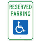Handicap Parking Sign, Reserved Parking Sign