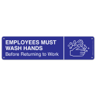 Employees Must Wash Hands Before Returning To Work Sign, (SI-1338)