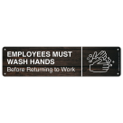 Employees Must Wash Hands Before Returning To Work Sign, (SI-1339)