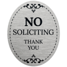 No Soliciting Thank You Sign, (SI-1533)