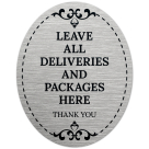 Leave All Deliveries And Packages Here Thank You Sign, (SI-1536)