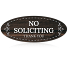 No Soliciting Thank You Sign, (SI-1543)