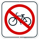 No Bikes Sign, No Bike Symbol Sign