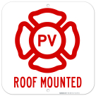 PV Roof Mounted Sign