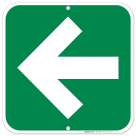 Left Arrow Sign - Green